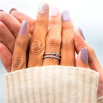 Bague blanche croix - Vignette | Vera Croix