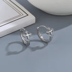 Boucles d'oreilles croix enfant - Vignette | Vera Croix