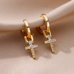 Boucles d’oreilles croix - Vignette | Vera Croix