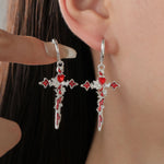 Boucles d’oreilles femme rouge - Vignette | Vera Croix