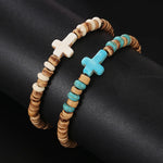 Bracelet bois croix - Vignette | Vera Croix