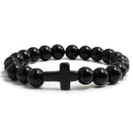 Bracelet croix noir - Vignette | Vera Croix