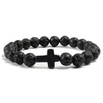 Bracelet croix noir - Vignette | Vera Croix