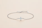 Bracelet croix or blanc - Vignette | Vera Croix