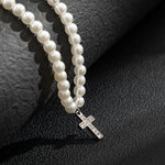Collier croix blanche - Vignette | Vera Croix