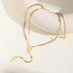 Collier croix et vierge - Vignette | Vera Croix