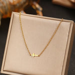 Collier petite croix horizontale - Vignette | Vera Croix