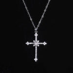 Pendentif croix en or blanc - Vignette | Vera Croix