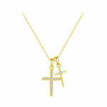 Collier double croix - Vignette | Vera Croix