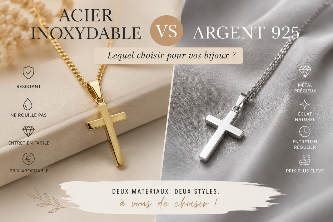 Acier inoxydable vs argent 925 : quelles différences pour vos bijoux ?