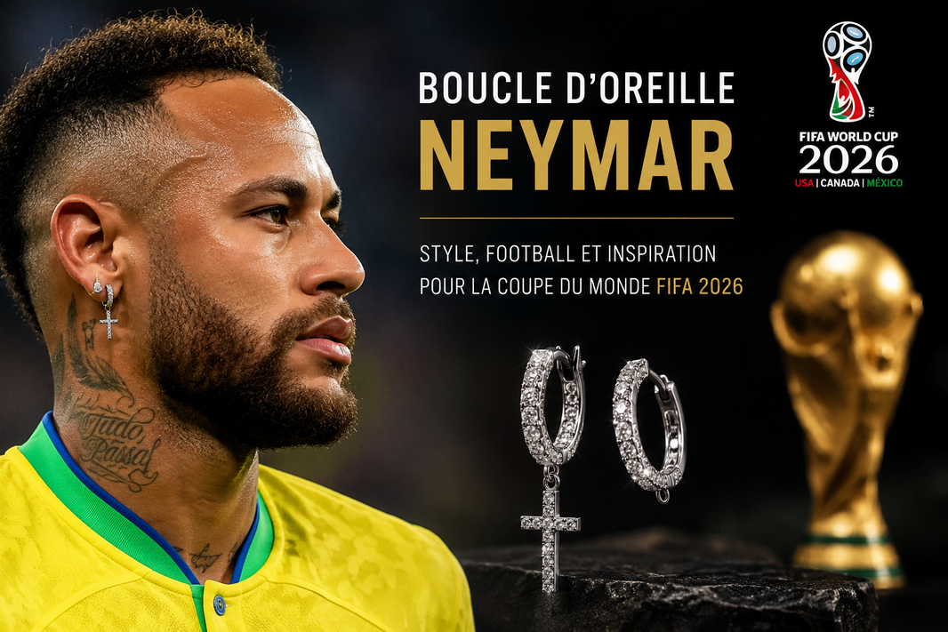 Boucle d’oreille croix Neymar : l’accessoire tendance qui brille pendant la Coupe du Monde FIFA 2026