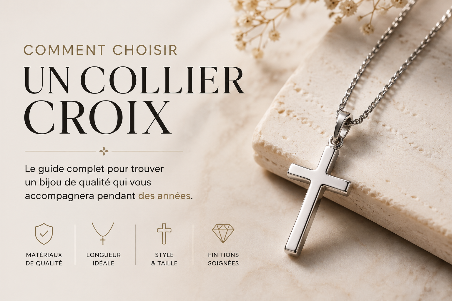 Comment choisir un collier croix qui vous accompagnera pendant des années