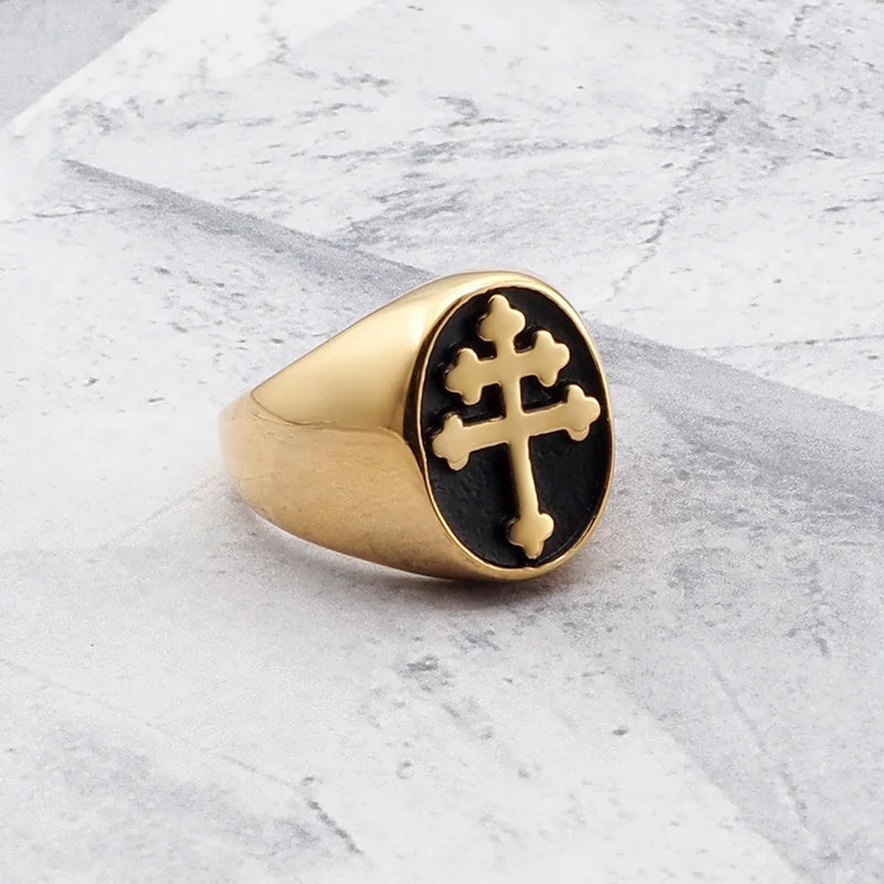Bague avec croix de Lorraine