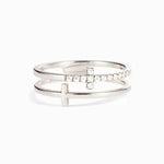 Bague blanche croix - Vignette | Vera Croix