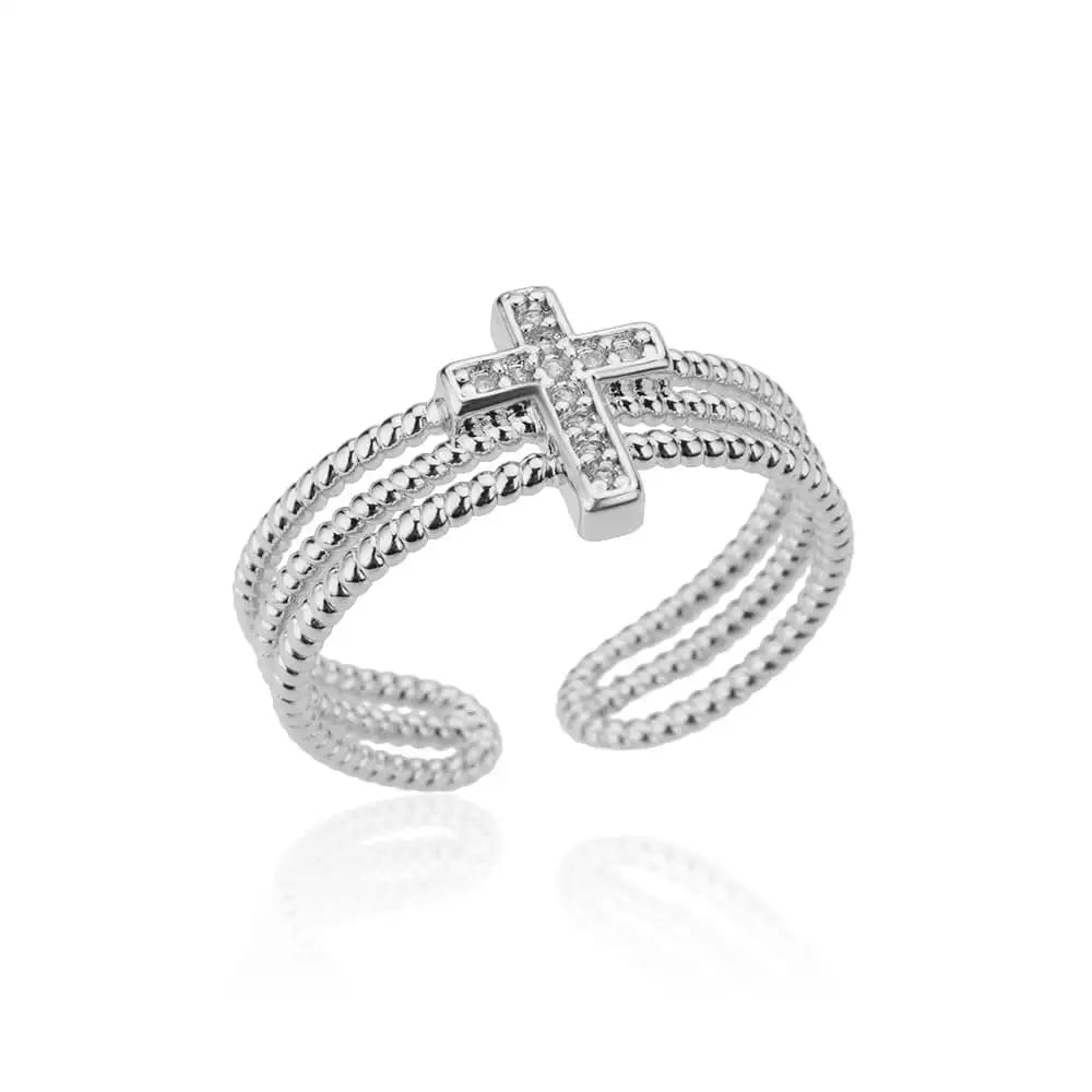 Bague croix chrétienne