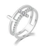 Bague croix diamant - Vignette | Vera Croix