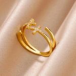 Bague croix double - Vignette | Vera Croix