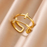Bague croix double - Vignette | Vera Croix