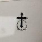 Bague croix fond noir - Vignette | Vera Croix