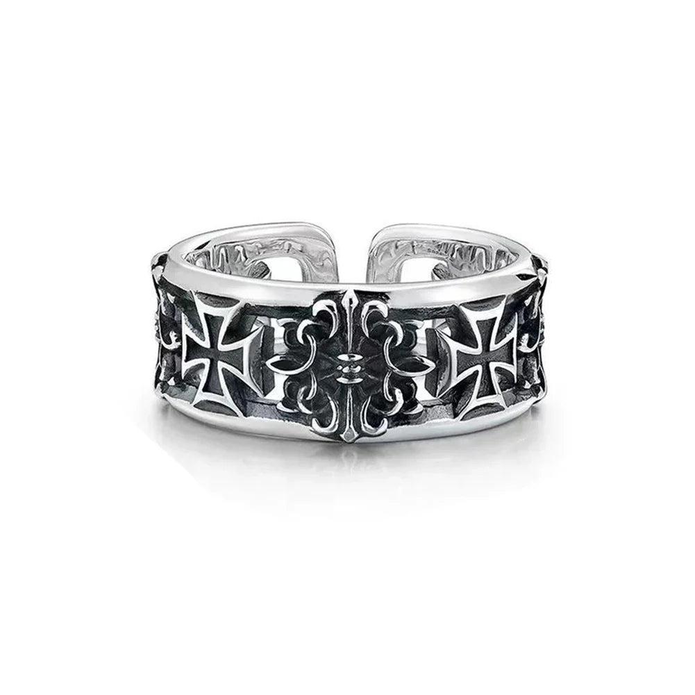 Bague croix gothique