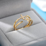 Bague croix or - Vignette | Vera Croix