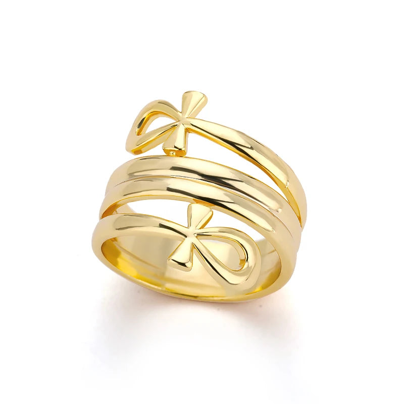 Bague croix or