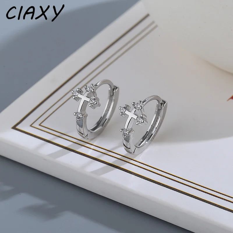 Boucle d oreille croix enfant