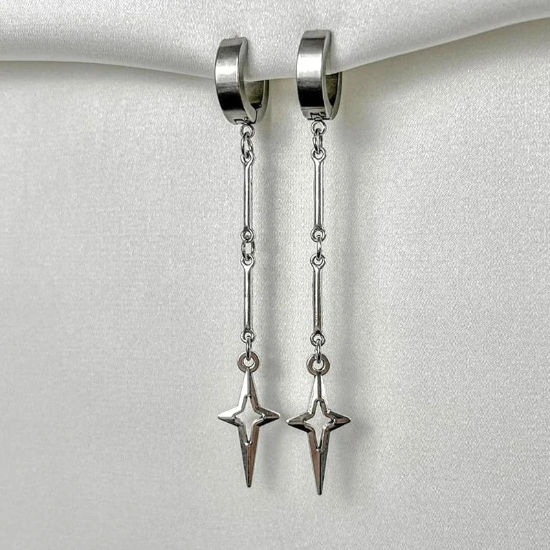 Boucle d'oreille croix fantaisie
