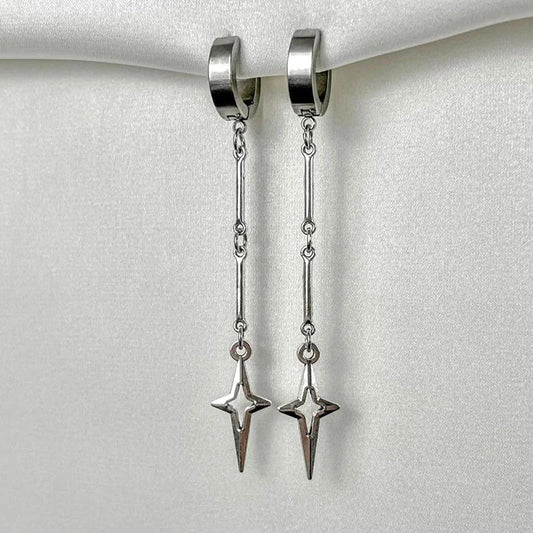 Boucle d'oreille croix fantaisie