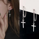 Boucle d oreille croix femme fantaisie - Vignette | Vera Croix