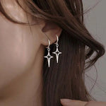 Boucle d'oreilles croix argent - Vignette | Vera Croix
