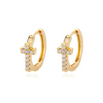 Boucles d’oreilles croix - Vignette | Vera Croix