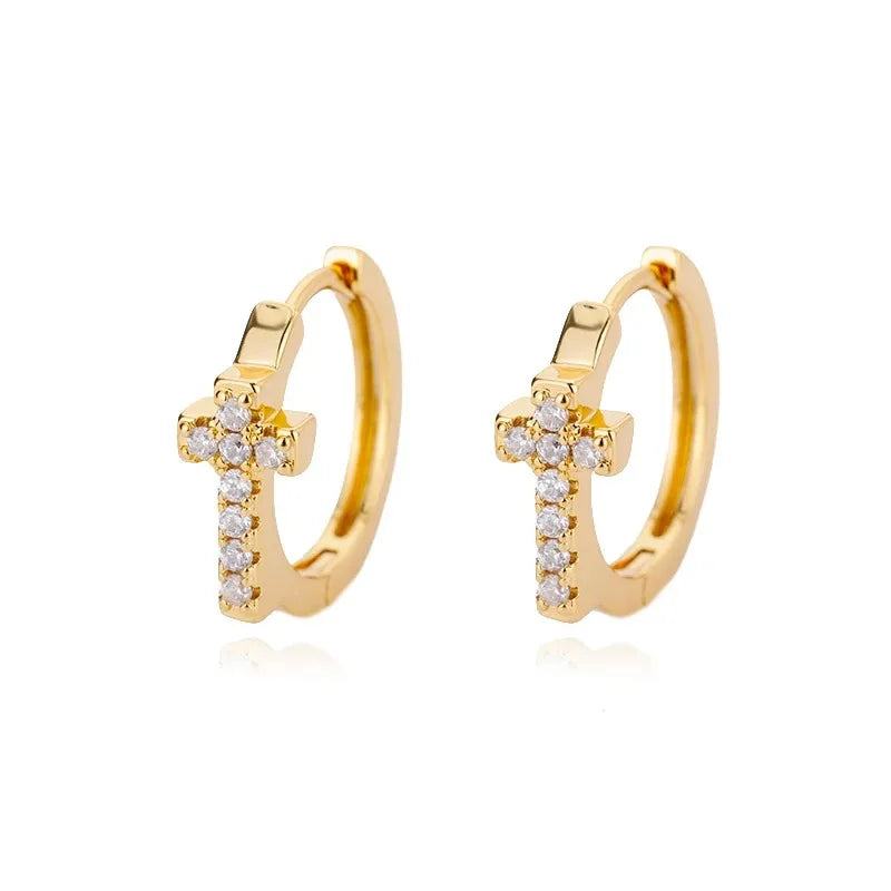 Boucles d’oreilles croix