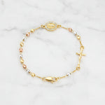 Bracelet avec croix de jesus - Vignette | Vera Croix
