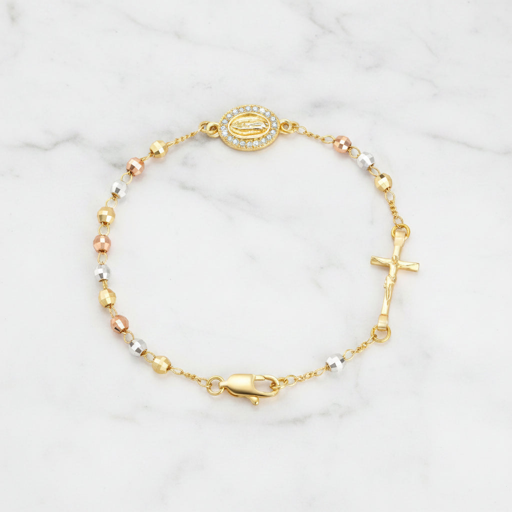 Bracelet avec croix de jesus
