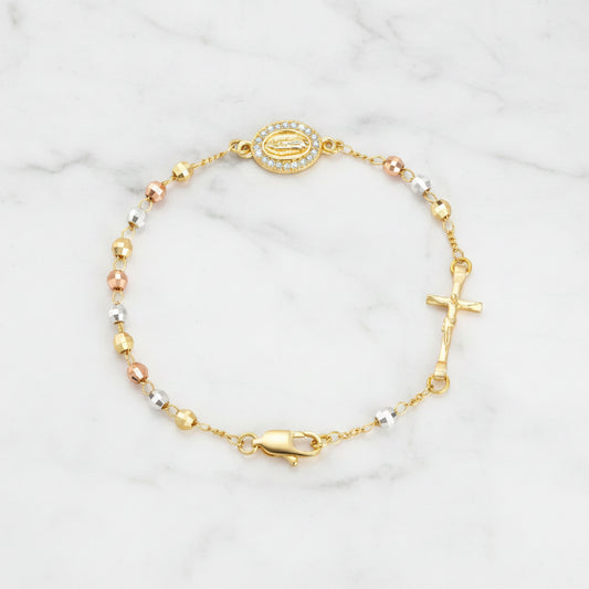 Bracelet avec croix de jesus