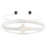 Bracelet cordon croix ajustable - Vignette | Vera Croix