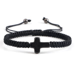 Bracelet cordon croix ajustable - Vignette | Vera Croix