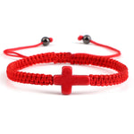Bracelet cordon croix ajustable - Vignette | Vera Croix