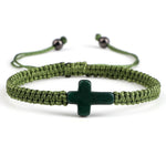 Bracelet cordon croix ajustable - Vignette | Vera Croix