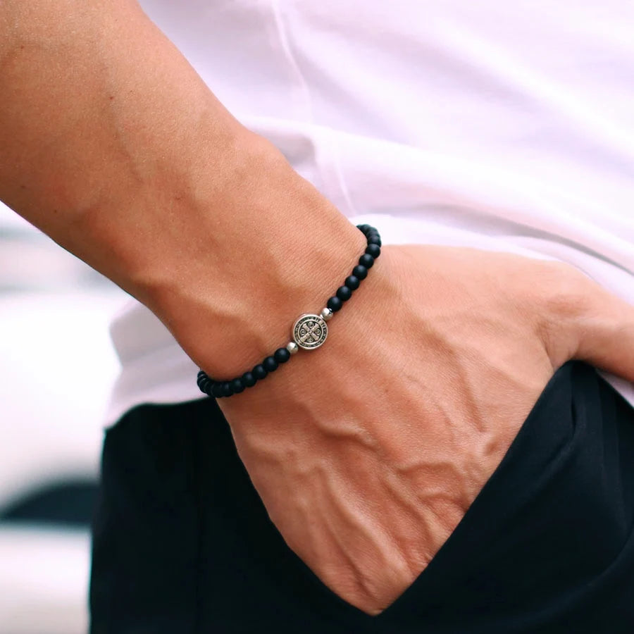 Bracelet croix chrétienne homme