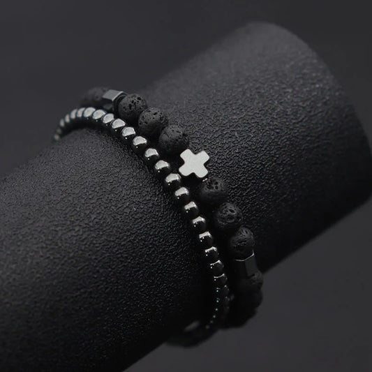 Bracelet croix homme