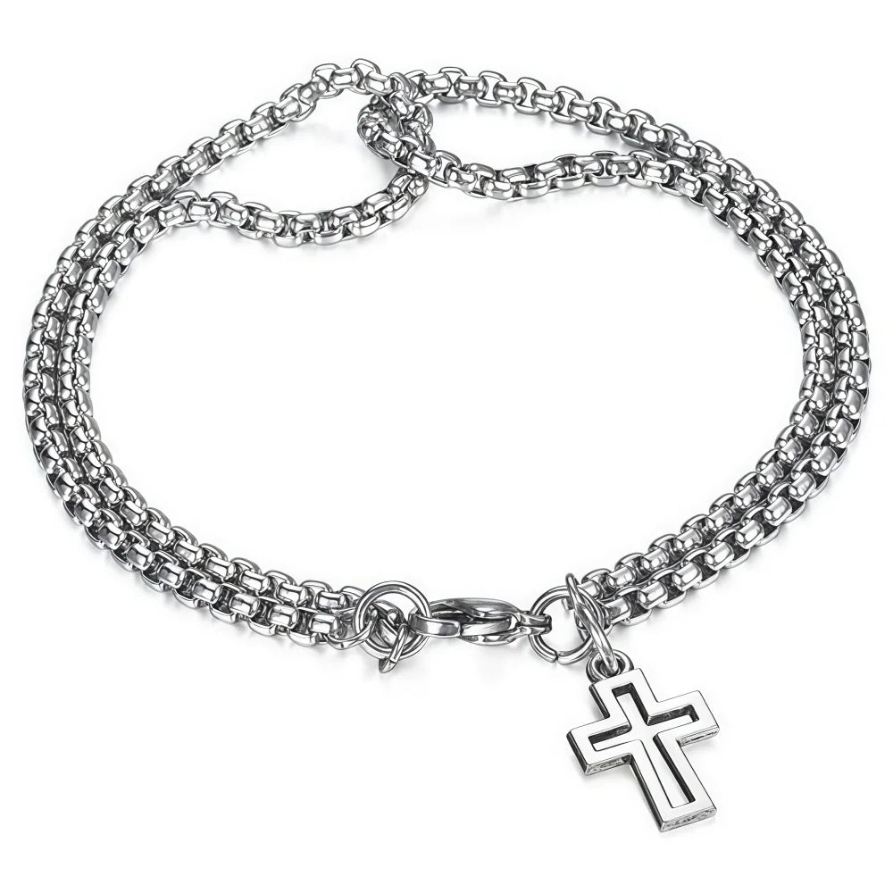 Bracelet croix homme luxe