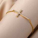 Bracelet croix horizontale - Vignette | Vera Croix