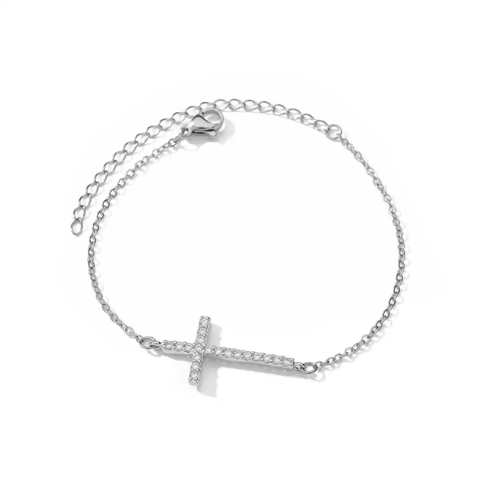 Bracelet croix horizontale