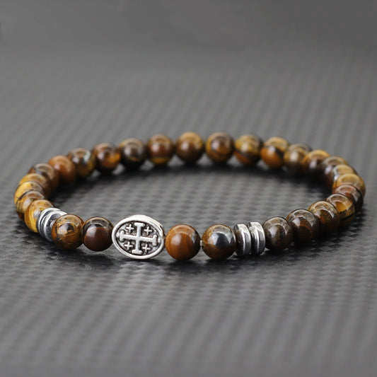 Bracelet croix nacre