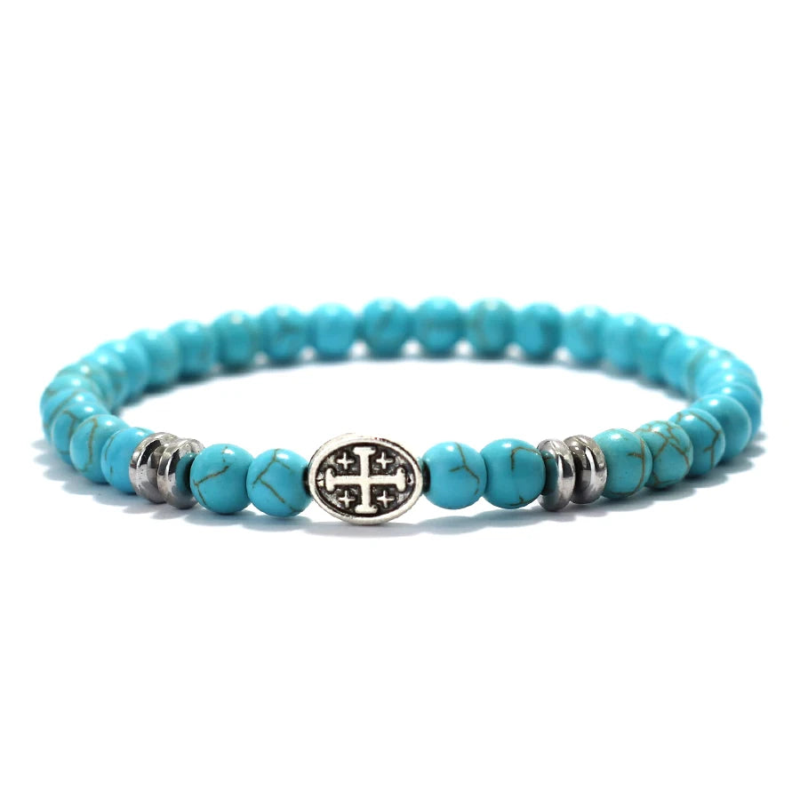 Bracelet croix nacre