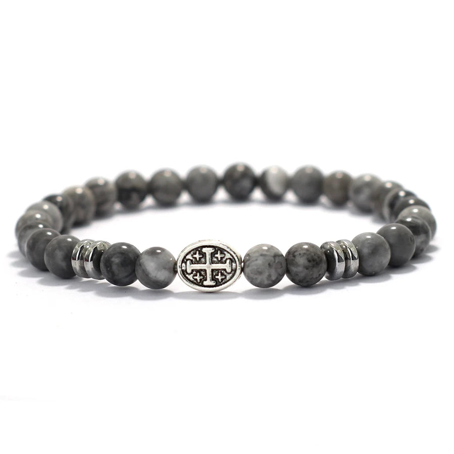 Bracelet croix nacre