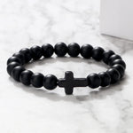 Bracelet croix noir - Vignette | Vera Croix