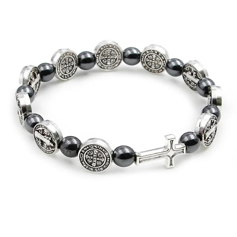Bracelet croix perle